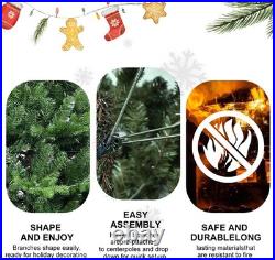 6.5 ft Slim Pencil Skinny Artificial Christmas Tree with 2142 PE PVC Branch Tip