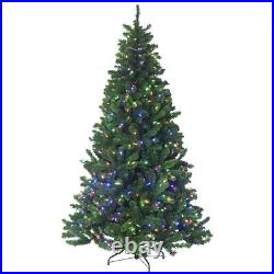 6.5ft Christmas Tree Douglas Fir Color+Clear LED Pre-Lit, Artificial