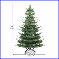 6.5ft Pre-Lit Artificial Aspen Fir Artificial Christmas Tree with 900 Branch Tips