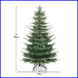 6.5ft Pre-Lit Aspen Fir Christmas Tree withDiamond Accents, 900 PE&PVC Branch Tips