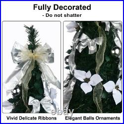 6/6.5FT Pull up Christmas Tree Prelit with 200 LED Lights for Xmas Holiday Decor 6/6.5FT Pull up Christmas Tree Prelit with 200 LED Lights for Xmas Holiday Decor