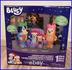 6.6' Bluey Family Christmas Inflatable 2025 Gemmy Indoor Outdoor Yard Decor NEW