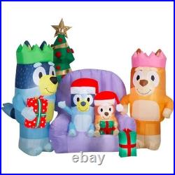 6.6' Bluey Family Christmas Inflatable 2025 Gemmy Indoor Outdoor Yard Decor NEW