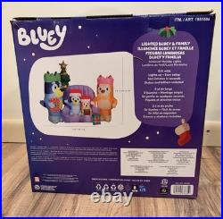 6.6' Bluey Family Christmas Inflatable 2025 Gemmy Indoor Outdoor Yard Decor NEW