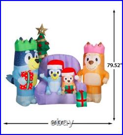 6.6' Bluey Family Christmas Inflatable 2025 Gemmy Indoor Outdoor Yard Decor NEW