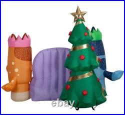 6.6' Bluey Family Christmas Inflatable 96.06 W x 79.52 H Self-inflates NEW