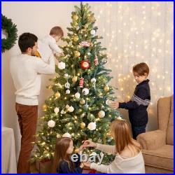 6/7/8/9 ft Prelit Led christmas tree Colorado Blue Spruce fir Artificial Tree