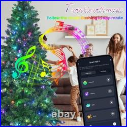 6/7/9FT Pre-Lit Artificial Christmas Tree withApp-Controlled Multi-Color RGB Light 6/7/9FT Pre-Lit Artificial Christmas Tree withApp-Controlled Multi-Color RGB Light