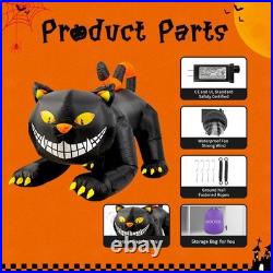 6 FT Halloween Inflatables Outdoor Black Cat With Shakable Head Blow Up Yard Décor 6 FT Halloween Inflatables Outdoor Black Cat With Shakable Head Blow Up Yard Décor