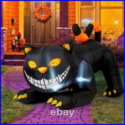 6 FT Halloween Inflatables Outdoor Black Cat With Shakable Head Blow Up Yard Décor 6 FT Halloween Inflatables Outdoor Black Cat With Shakable Head Blow Up Yard Décor