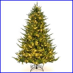 6 FT Pre-Lit Artificial Christmas Tree Hinged 788 Branch Tips, 280 LED Lights
