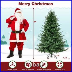 6 FT Pre-Lit Artificial Christmas Tree Hinged 788 Branch Tips, 280 LED Lights