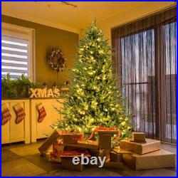 6 FT Pre-Lit Artificial Christmas Tree Hinged 788 Branch Tips, 280 LED Lights