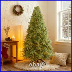 6 FT Prelit Artificial Christmas Tree & 350 light 1390 PE/PVC Branches tips NEW