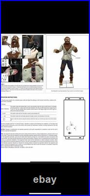 6 Foot Feral Werewolf Animatronic Seasonal Visions International Decoration