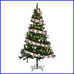6 Ft Artificial Christmas Tree with 66FT 200 LED Fairy Lights Home Party Decor 6 Ft Artificial Christmas Tree with 66FT 200 LED Fairy Lights Home Party Decor