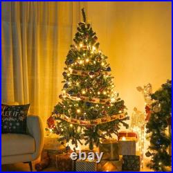 6 Ft Artificial Christmas Tree with 66FT 200 LED Fairy Lights Home Party Decor 6 Ft Artificial Christmas Tree with 66FT 200 LED Fairy Lights Home Party Decor