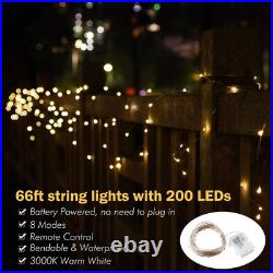 6 Ft Artificial Christmas Tree with 66FT 200 LED Fairy Lights Home Party Decor 6 Ft Artificial Christmas Tree with 66FT 200 LED Fairy Lights Home Party Decor
