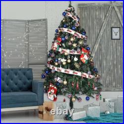 6 Ft Artificial Christmas Tree with 66FT 200 LED Fairy Lights Home Party Decor 6 Ft Artificial Christmas Tree with 66FT 200 LED Fairy Lights Home Party Decor