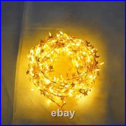 6 Ft Artificial Full Christmas Tree Includes LED Lights & Metal Stand Xmas Decor