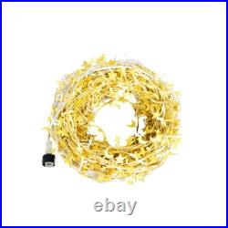 6 Ft Artificial Full Christmas Tree Includes LED Lights & Metal Stand Xmas Decor