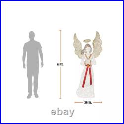 6 Ft. Polar Wishes LED Angel Holiday Yard Decoration Christmas