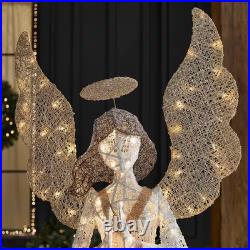 6 Ft. Polar Wishes LED Angel Holiday Yard Decoration Christmas