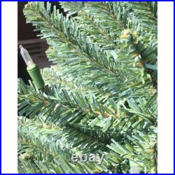 6 Ft Pre-Lit Premium Green Blue Fir Artificial Christmas Tree, Multi Color LEDs