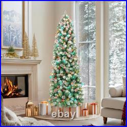 6 Ft Prelit Christmas Tree with 233 LED Lights, App Control, Slim Pencil Christm