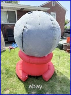 6' Gemmy Airblown Inflatable Disney Mickey and Minnie Mouse Snowman Snowglobe