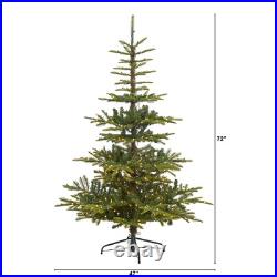 6' Layered Washington Spruce Artificial Christmas Tree, LED, Bendable Branch 6' Layered Washington Spruce Artificial Christmas Tree, LED, Bendable Branch