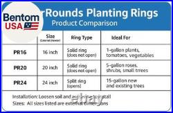 6 Pack 20 Tree & Shrub Watering Rings Deep Root Irrigation Basin with Solid O