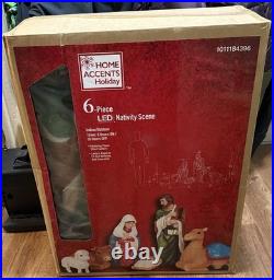 6-Piece LED Nativity Scene Christmas Yard Decoration Brand New 2025
