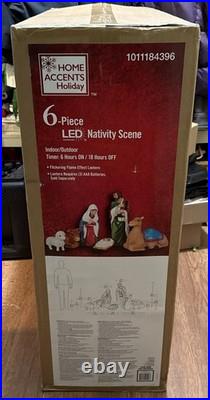6-Piece LED Nativity Scene Christmas Yard Decoration Brand New 2025