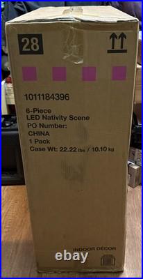 6-Piece LED Nativity Scene Christmas Yard Decoration Brand New 2025
