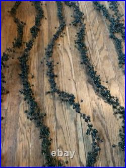6 Strands Pottery Barn Green Beaded Glass Pepperberry Garland Vintage