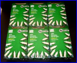 6 boxes Home Accents Super-Bright 100 Warm White Mini LED Lights STEADY LIT NEW