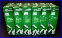 6 boxes Home Accents Super-Bright 100 Warm White Mini LED Lights STEADY LIT NEW
