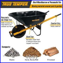 6 cu. Ft. Barrow in a Box Steel Wheelbarrow with Steel Handles 6 cu. Ft. Barrow in a Box Steel Wheelbarrow with Steel Handles