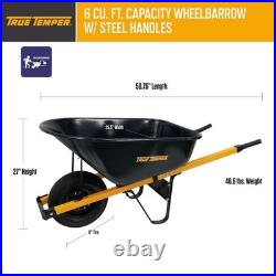 6 cu. Ft. Barrow in a Box Steel Wheelbarrow with Steel Handles 6 cu. Ft. Barrow in a Box Steel Wheelbarrow with Steel Handles