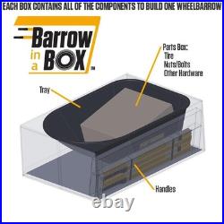 6 cu. Ft. Barrow in a Box Steel Wheelbarrow with Steel Handles 6 cu. Ft. Barrow in a Box Steel Wheelbarrow with Steel Handles