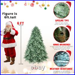 6 ft Blue Spruce Artificial Christmas Tree Home Decore &1878 PE/PVC Branch Tip