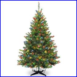 6 ft Pre-Lit Kincaid Spruce Artificial Christmas Tree, 400 Multicolor Lights