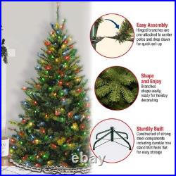 6 ft Pre-Lit Kincaid Spruce Artificial Christmas Tree, 400 Multicolor Lights