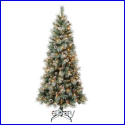 6 ft. Pre-Lit Perry Mixed Pine Tree with Clear Lights, Plug-In