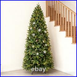 6 ft Pre-lit Artificial Skinny Christmas Tree with 300 Lights 1032 Branch Tip