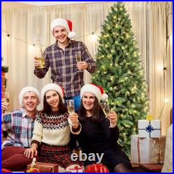 6 ft Pre-lit Artificial Skinny Christmas Tree with 300 Lights 1032 Branch Tip