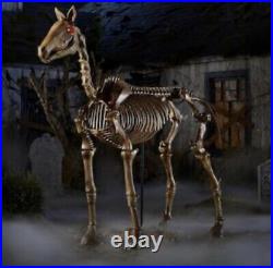 6 ft Skeleton Horse Halloween Prop Standing Life Size Home Accents Holiday- R7