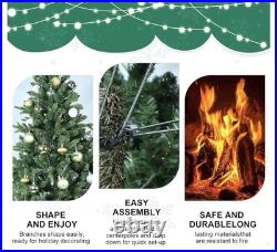 6 ft christmas tree with 1413 PE&PVC Mixed Branch Tips Unlit Hinged Premium Tree