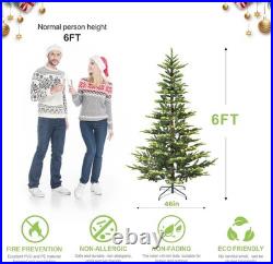 6foot Pre-lit Artificial Christmas Tree Aspen Fir Sparse Fake Xmas Tree with Stand 6foot Pre-lit Artificial Christmas Tree Aspen Fir Sparse Fake Xmas Tree with Stand